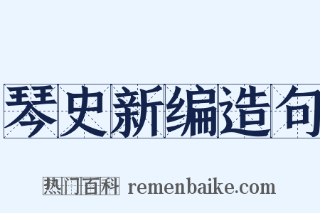 琴史新编造句是什么意思的图片